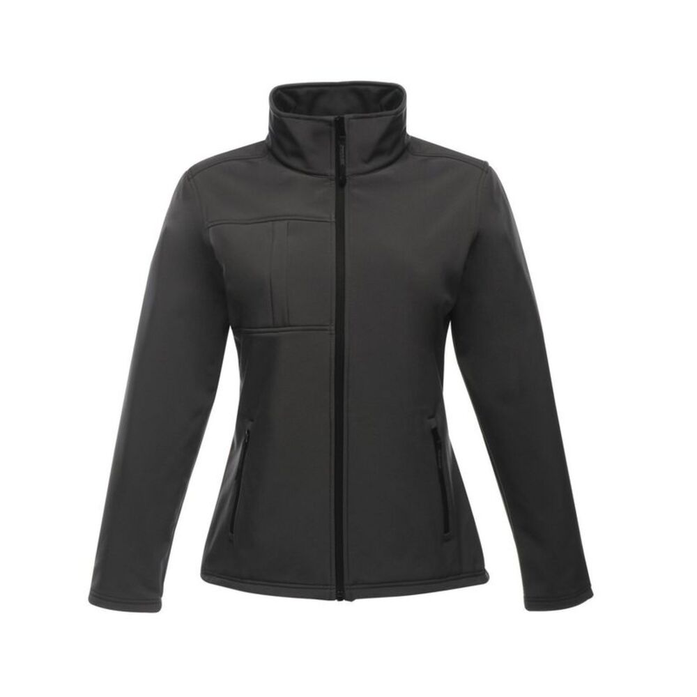 Regatta Womens/Ladies Octagon II Soft Shell Jacket / Seal Grey/Black
